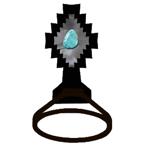 BA-8862 - Desert Diamond Turquoise Towel Ring