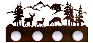 LST-7404 - Deer Family Four Light Fixture