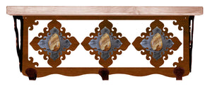 SW-3767 - Picture Jasper Stone 20" Hook Shelf