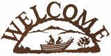 WE-9656 - Row Boat Welcome Sign Horizontal