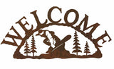 WE-9647 - Snowboarder Welcome Sign Horizontal