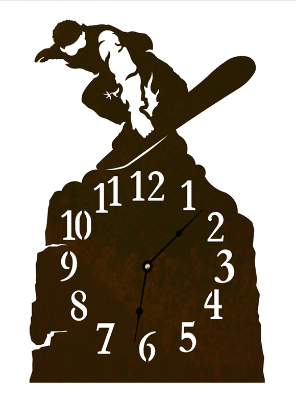CL-7029 - Snowboarder Table Clock