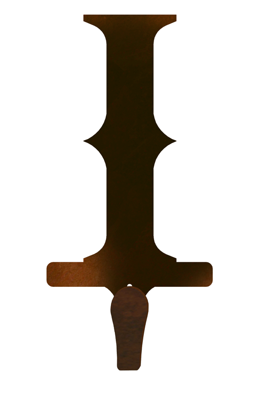 CHL-618 - I Western Font Single Coat Hook