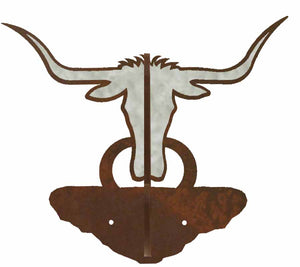 CH-5246 - Long Horn Double Coat Hook Burnished