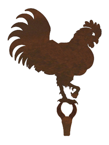 CHL-208 - Rooster Large Single Coat Hook