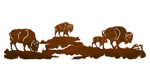 WA-6050 - Buffalo Herd 57" Wall Art