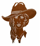WA-3060 - Cowgirl Bust 30"Wall Art
