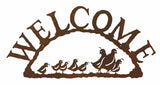 WE-9631 - Quail Family Welcome Sign Horizontal