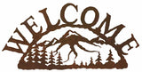 WE-9626 - Mountain Scene Welcome Sign Horizontal