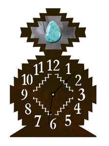 CL-7010 - Desert Diamond/Turquoise Table Clock
