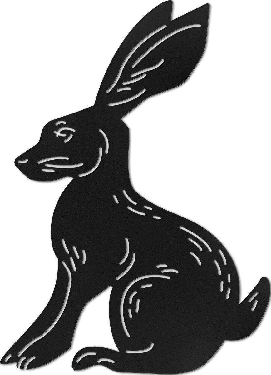 Stencil Jack Rabbit WA-4118 - Jack Rabbit Wall Art 44