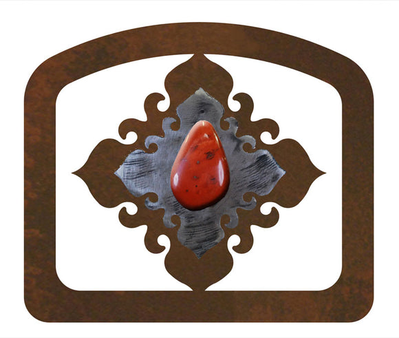 LNH-1650 - Red Jasper Stone Letter Holder