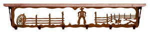 SW-5756 - Cowboy 42" Hook Shelf