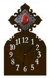 CL-7037 - Red Jasper Stone Table Clock