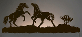 WA-9050 - Wild Horses 42" Back Lite Wall Art