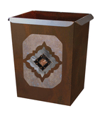 WB-2037 - Diamond Copper Concho Waste Basket