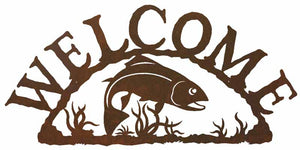WE-9616 - Trout Welcome Sign Horizontal