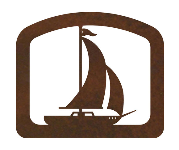 LNH-1644 - Sailboat Letter Holder
