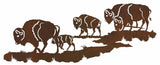 WA-4244 - Buffalo Herd 42" Wall Art