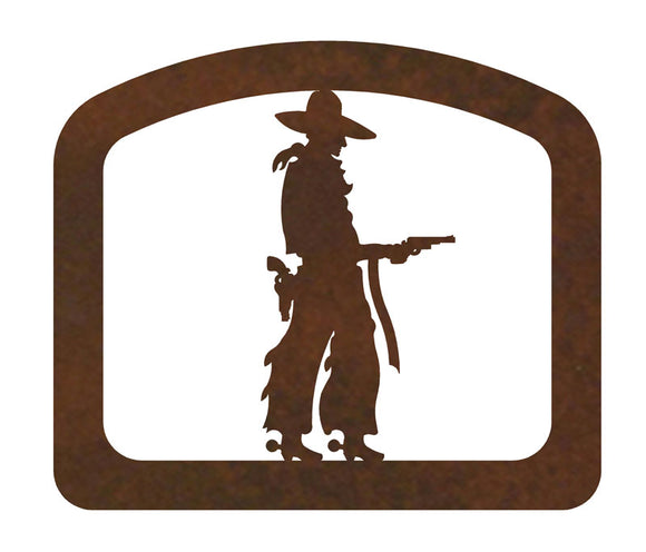 LNH-1633 - Pistol Cowboy Letter Holder