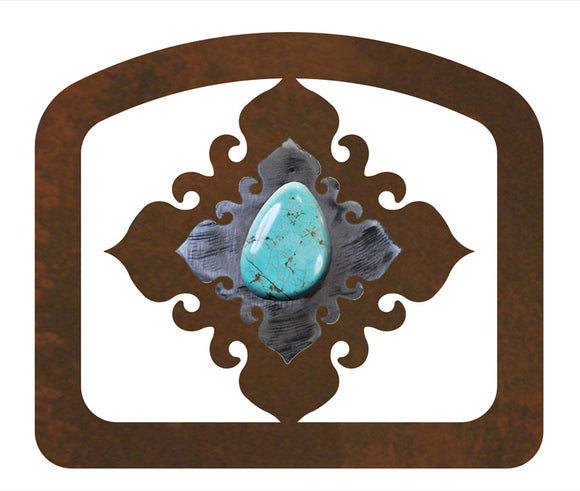 LNH-1653 - Turquoise Stone Letter Holder