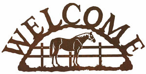 WE-9601 - Bay Horse Welcome Sign Horizontal
