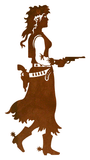 WA-3010 - Pistol Cowgirl 30" Wall Art