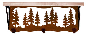 SW-3726 - Pine Forest 20" Hook Shelf