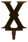 CHL-633 - X Western Font Single Coat Hook