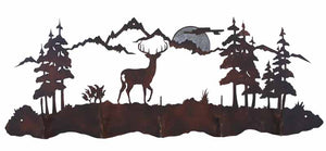CH-6615 - Whitetail Deer Scenic Five Hook Burnished