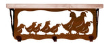 SW-3727 - Quail Family 20" Hook Shelf