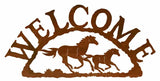 WE-9636 - Wild Horse Welcome Sign Horizontal