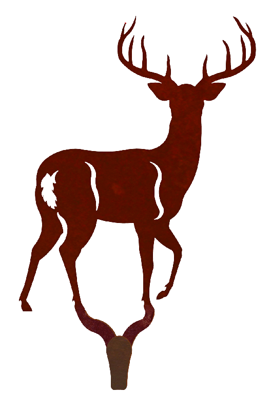 CHL-235 - White Tail Deer Large Single Coat Hook
