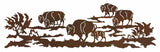 WA-8402 - Buffalo Herd 84" Wall Art